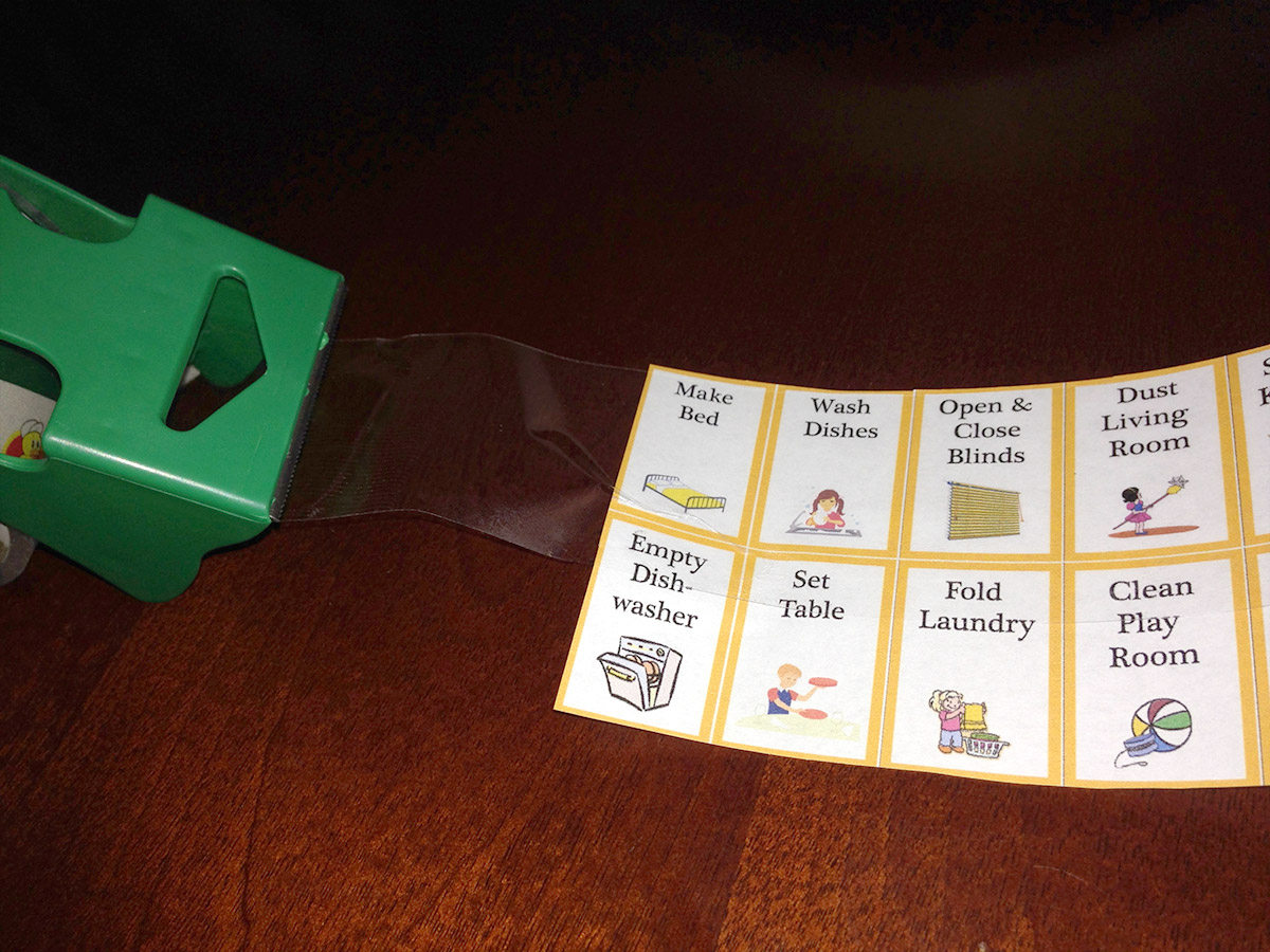 Chore Cards Laminated