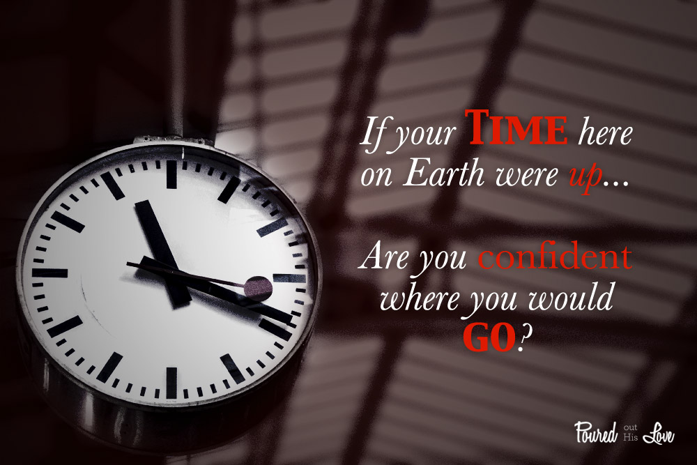 If Your Time on Here Earth Were Up, Are You Confident Where You Would Go?